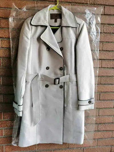 Abrigo beige para mujer - miniatura 5