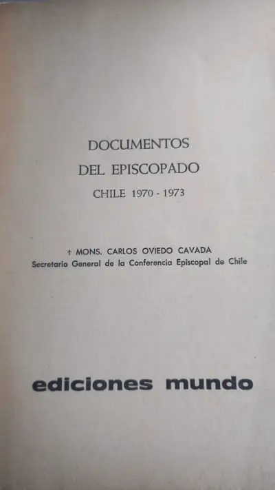Documentos del Episcopado Chile 1970-1973 - miniatura 2