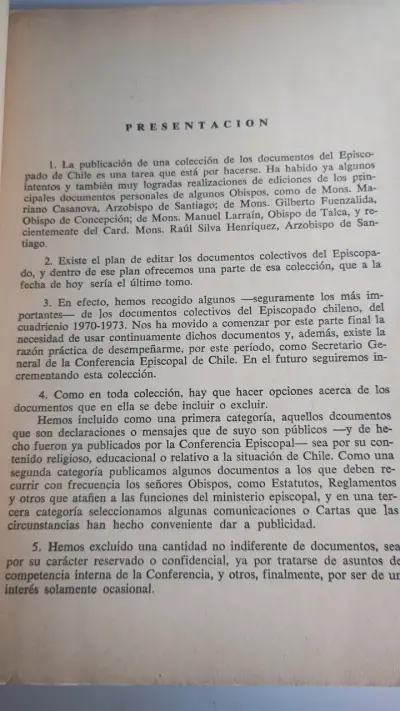 Documentos del Episcopado Chile 1970-1973 - miniatura 3