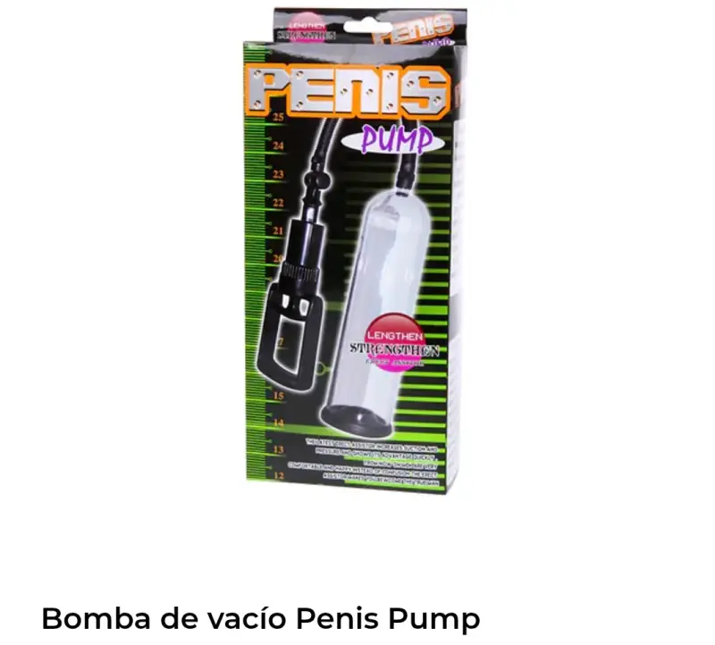 Bomba de vacío para hombre