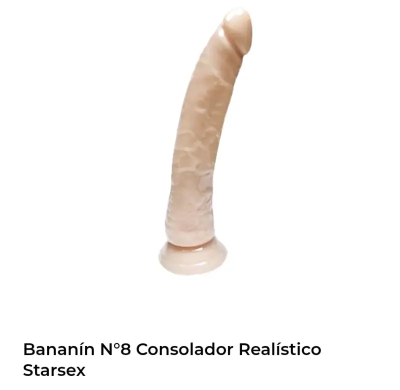 Consolador realístico beige