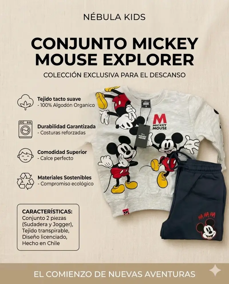 Conjunto Mickey Mouse Niño