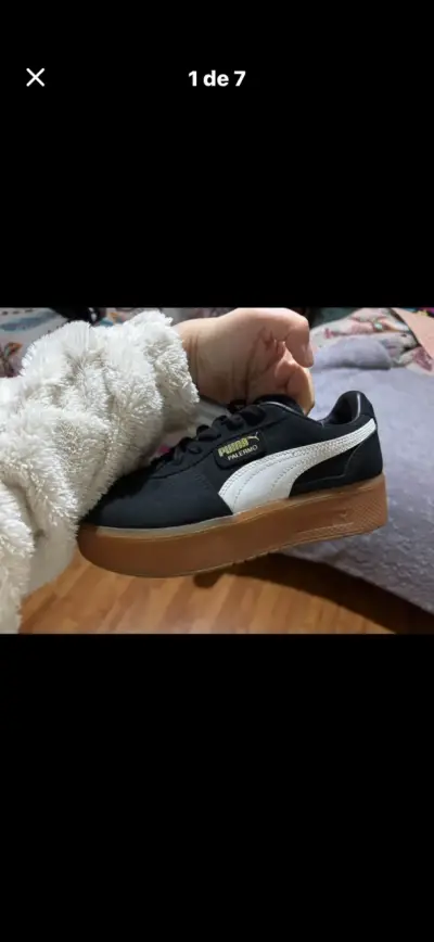 Zapatillas38  negras Puma Palermo - miniatura 1