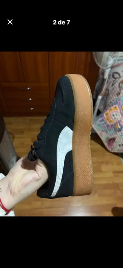 Zapatillas38  negras Puma Palermo - miniatura 2