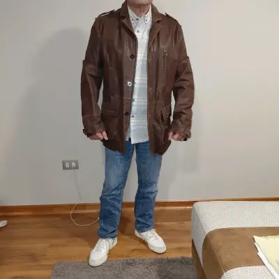 Chaqueta de cuero New Man - miniatura 2