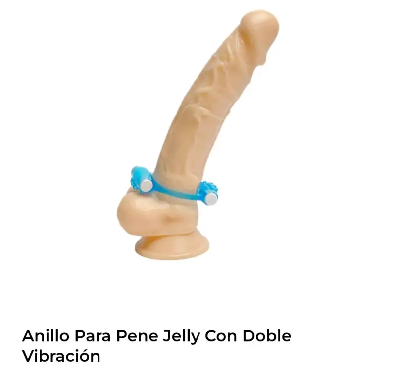Anillo vibrador doble Jelly