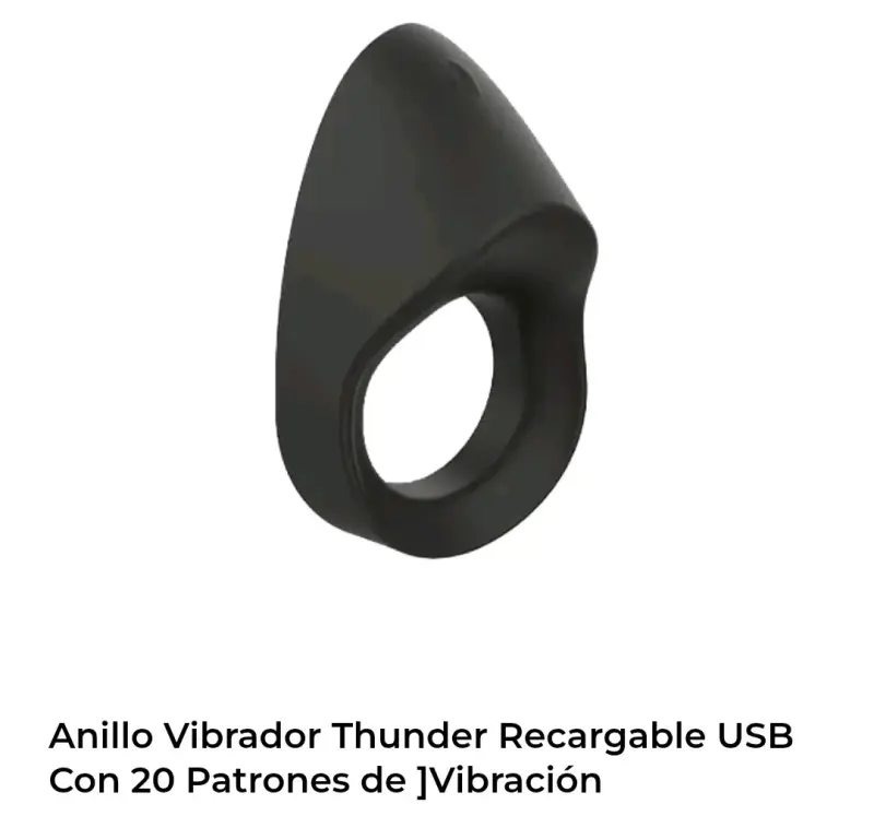 Anillo vibrador recargable USB