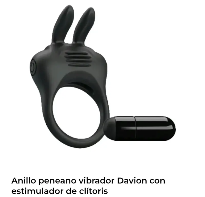 Anillo vibrador peneano negro
