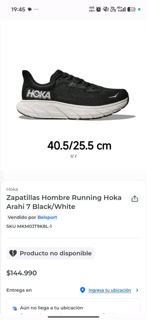 Zapatillas deportivas Hoka negras - 2