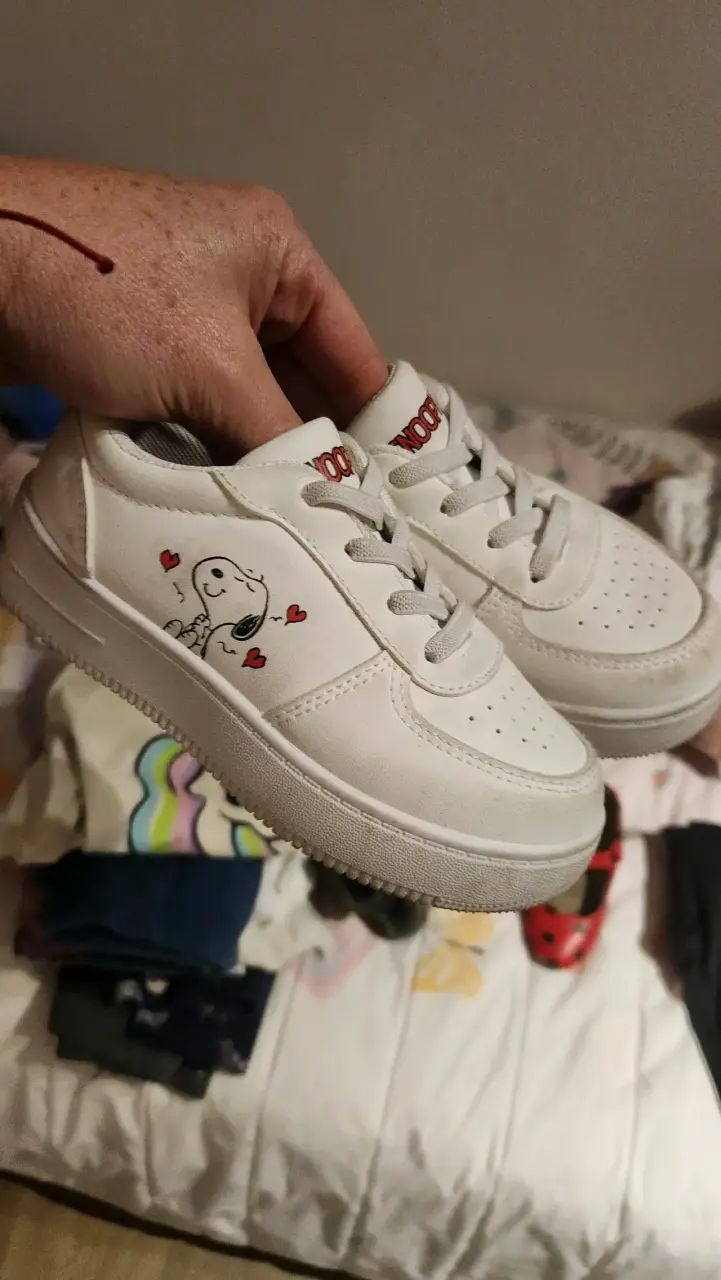 Zapatillas Snoopy blancas niño - 3