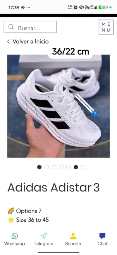 Zapatillas deportivas blancas Adistar - miniatura 2