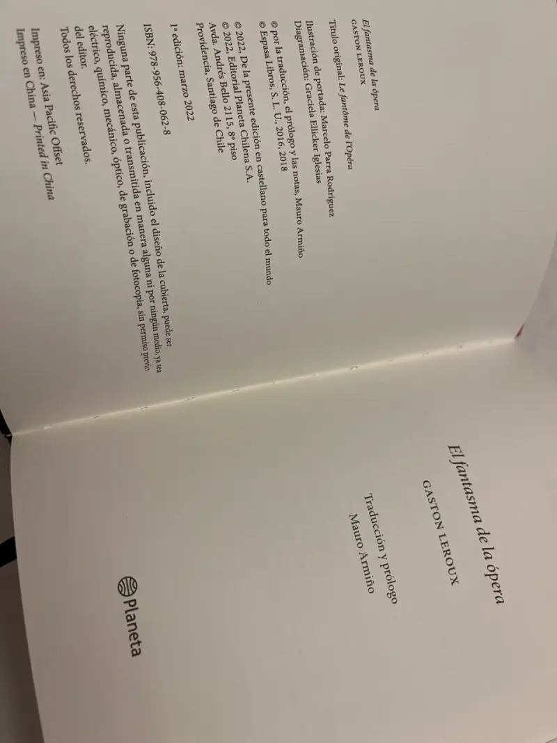 Libro El Fantasma de la Ópera - 3
