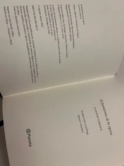 Libro El Fantasma de la Ópera - miniatura 3