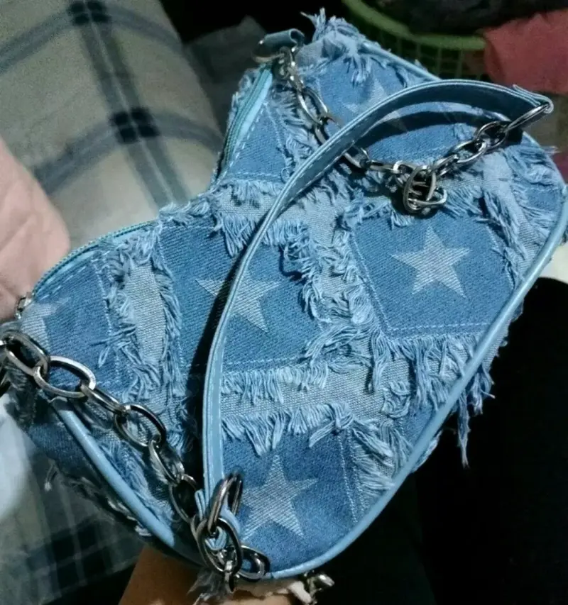 Bolso de mezclilla con estrellas - 1