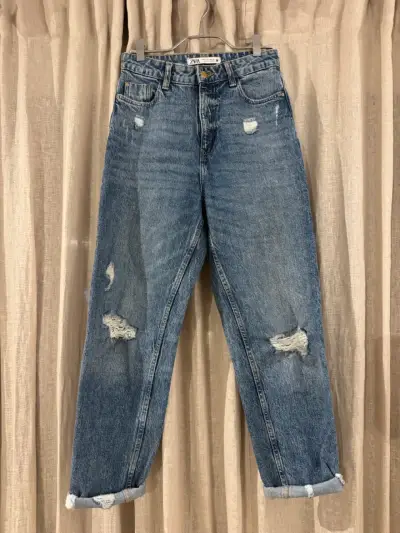 Jeans azul Zara talla 34 - miniatura 1