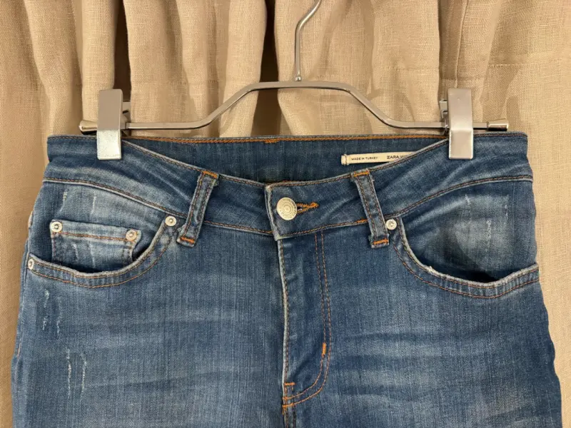 Jeans Zara azules flare - 2