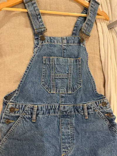 Jardinera jeans Zara azul - miniatura 3