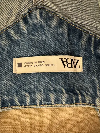 Jardinera jeans Zara azul - miniatura 4