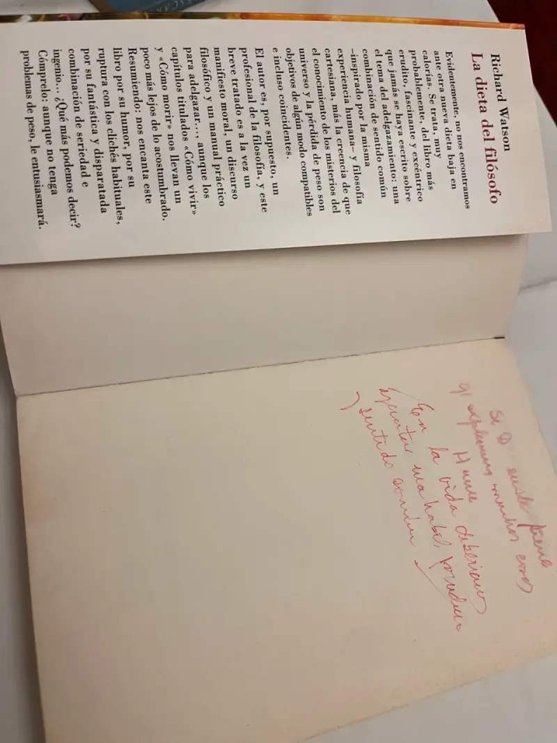 Libro La Dieta del Filósofo - Richard Watson - 5