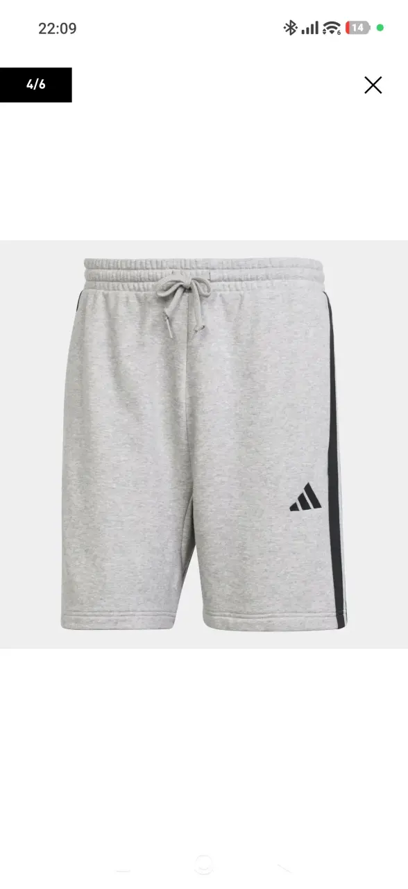 Shorts grises deportivos Adidas original - 3