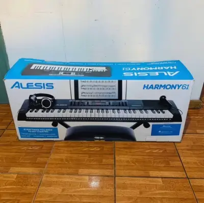 Teclado electrónico con soporte, audífonos - miniatura 6