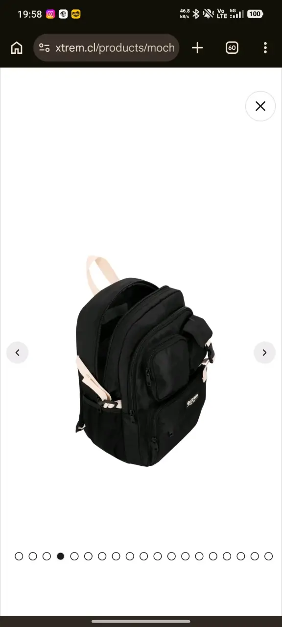 Mochila xtrem negra multiusos - 3