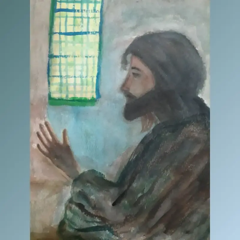 Pintura religiosa/acuarela - 3