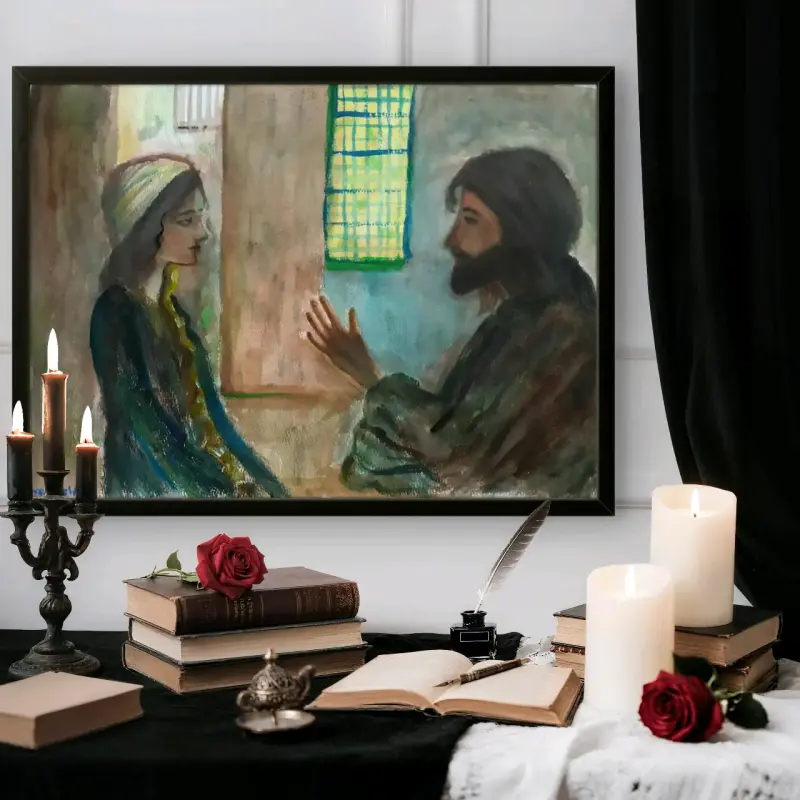Pintura religiosa/acuarela - 4