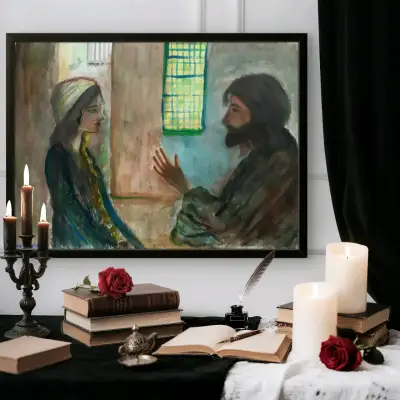 Pintura religiosa/acuarela - miniatura 4