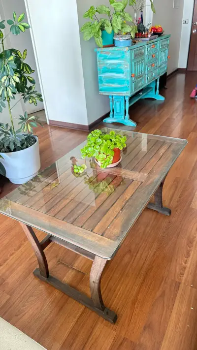Mesa de centro con vidrio - miniatura 6