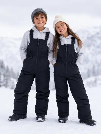 Overoles de nieve para niños negros - miniatura 1