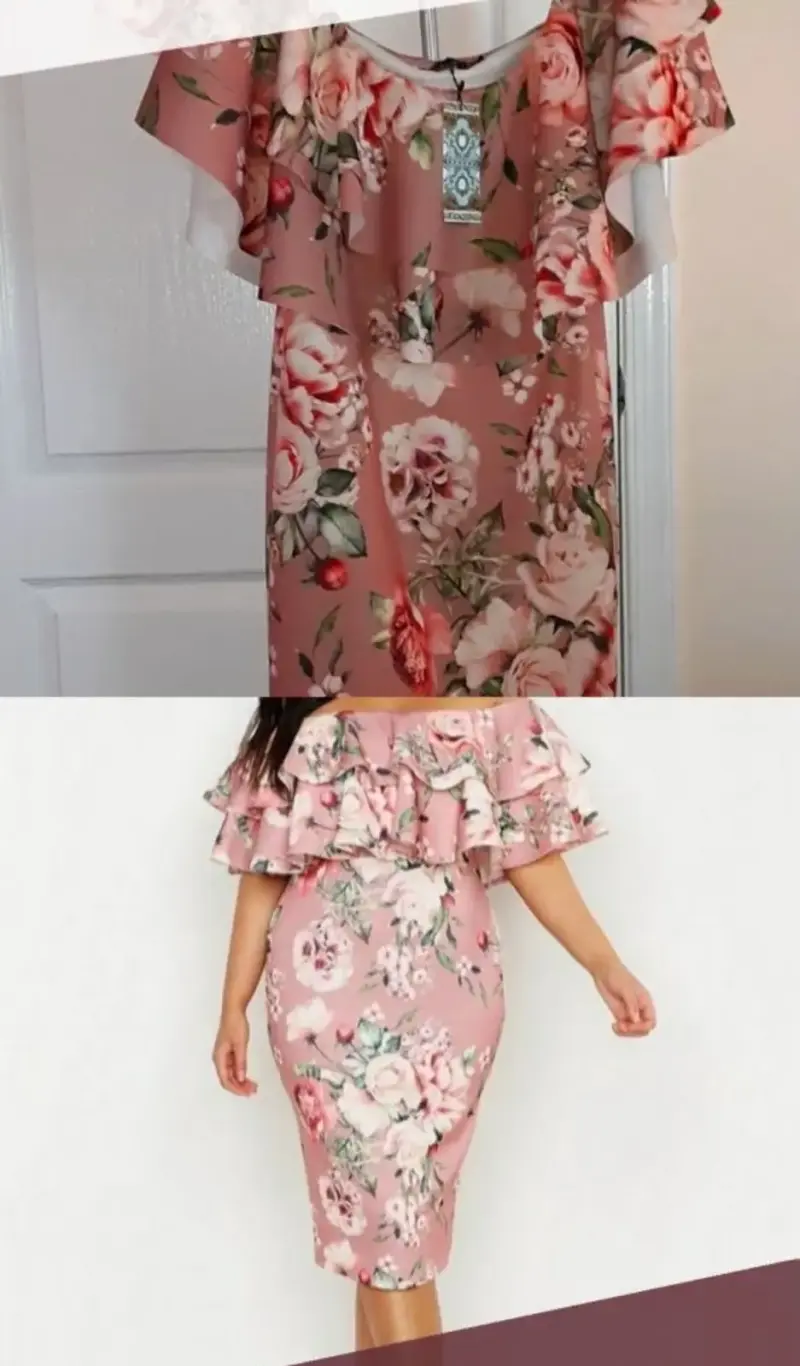 Vestido floral con volantes - 2