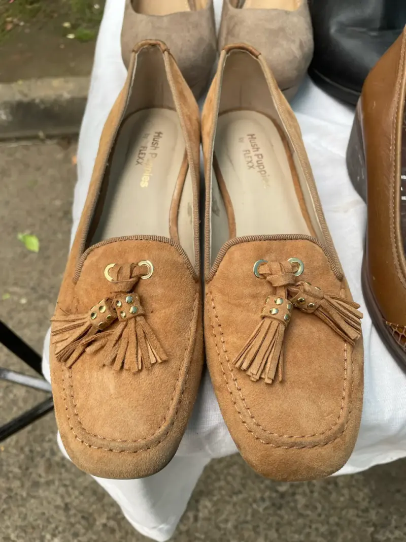 Mocasines camel con flecos