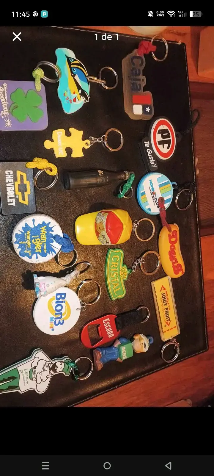 Colección de llaveros variados