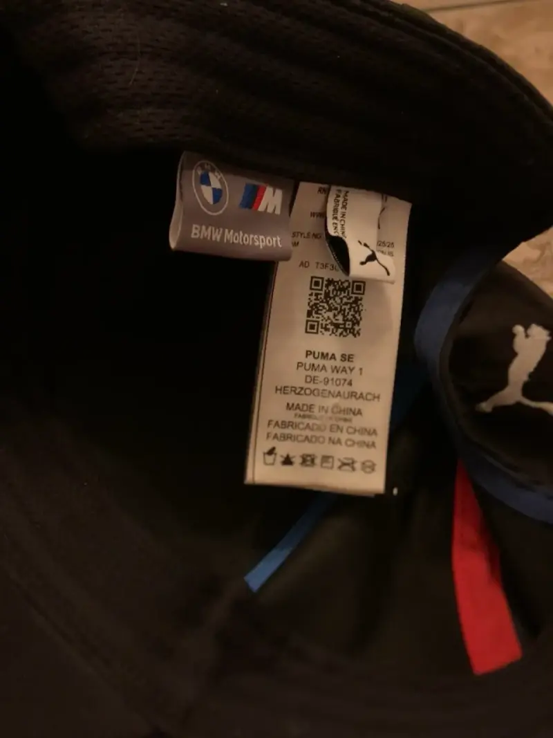 Gorra BMW Motorsport puma original negra - 3