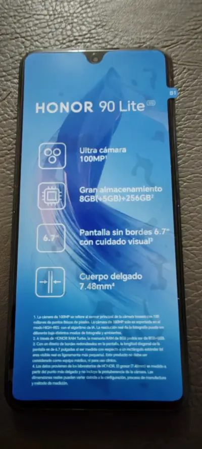 Celular Honor 90 lite Usado - miniatura 2