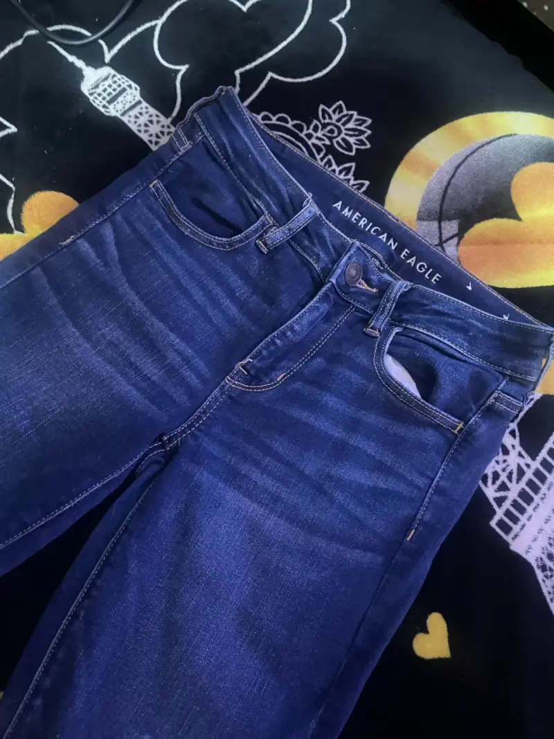 Jeans American Eagle azul oscuro - 1
