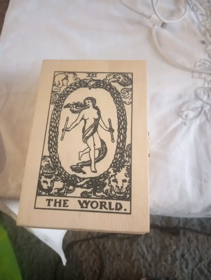 Caja de Madera para Guardar Tarot o Joyas (Arcano - 1