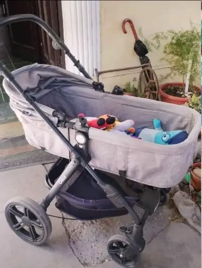 Coche para bebé color gris - miniatura 2