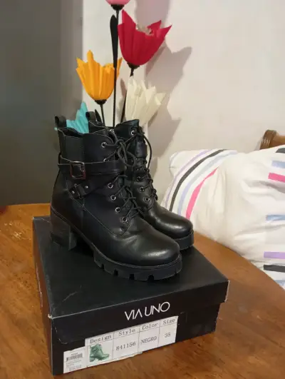 Botas negras Via Uno - miniatura 1
