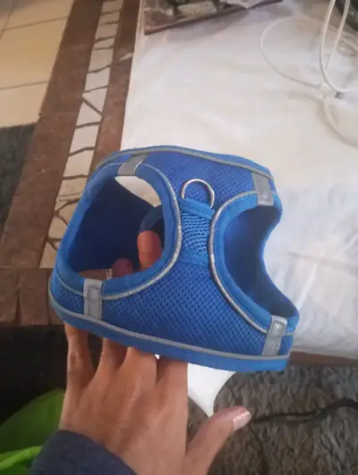 Arnés Chaleco para Perro Pequeño o Gato - Azul Ref - miniatura 2
