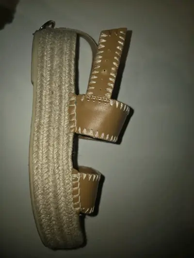 Sandalias ZARA diseño yute color marrón - miniatura 2