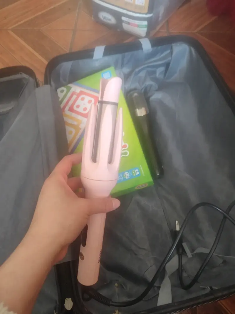 Rizador de pelo automático rosa - 2