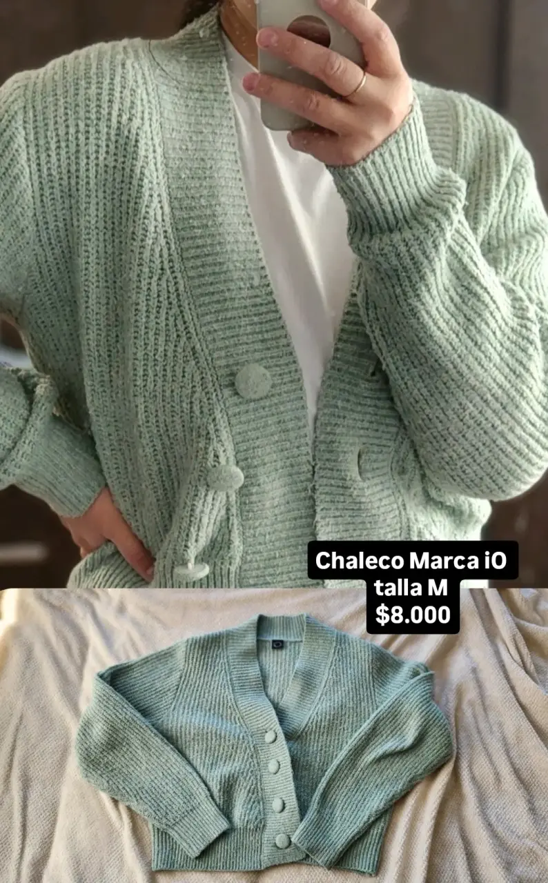 Chaleco verde menta iO