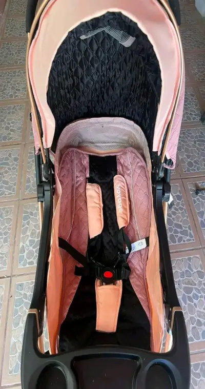 Coche para bebé rosa Voyage - miniatura 1