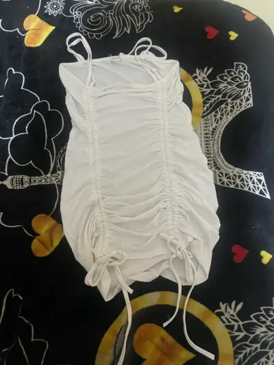Vestido blanco ajustable - miniatura 1