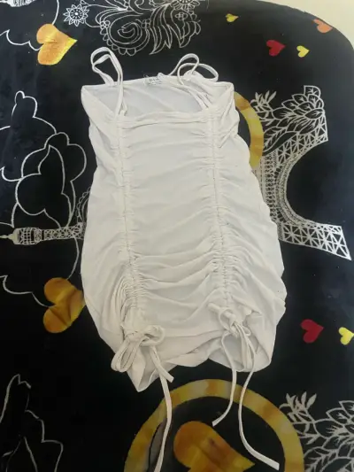 Vestido blanco ajustable - miniatura 2