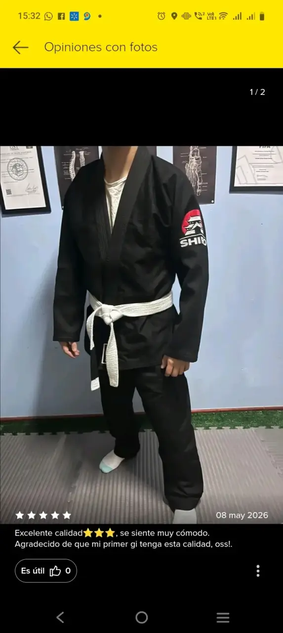 Kimono de Jiu-Jitsu negro Shiro - 4