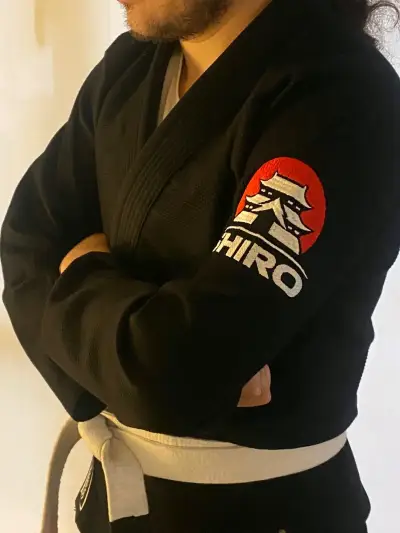 Kimono de Jiu-Jitsu negro Shiro - miniatura 6