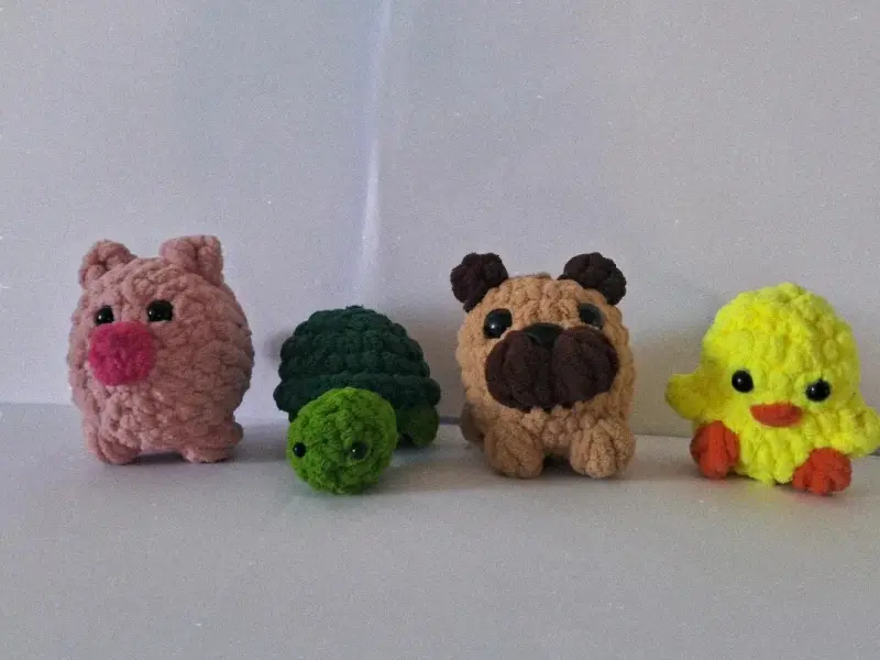 Llavero tejido de animales - 2